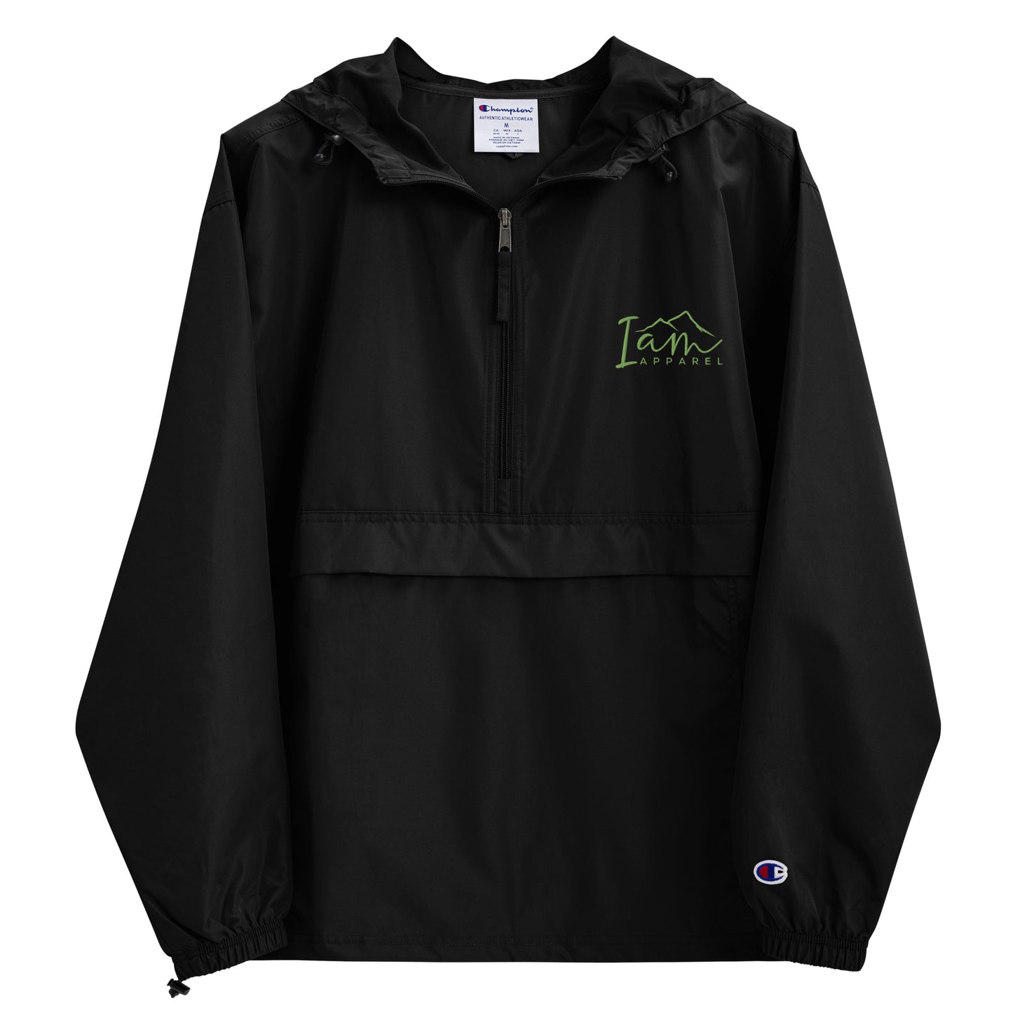 I Am Embroidered Champion Packable Jacket