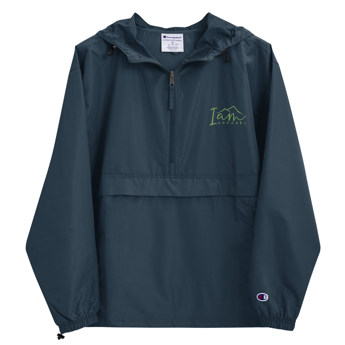 I Am Embroidered Champion Packable Jacket