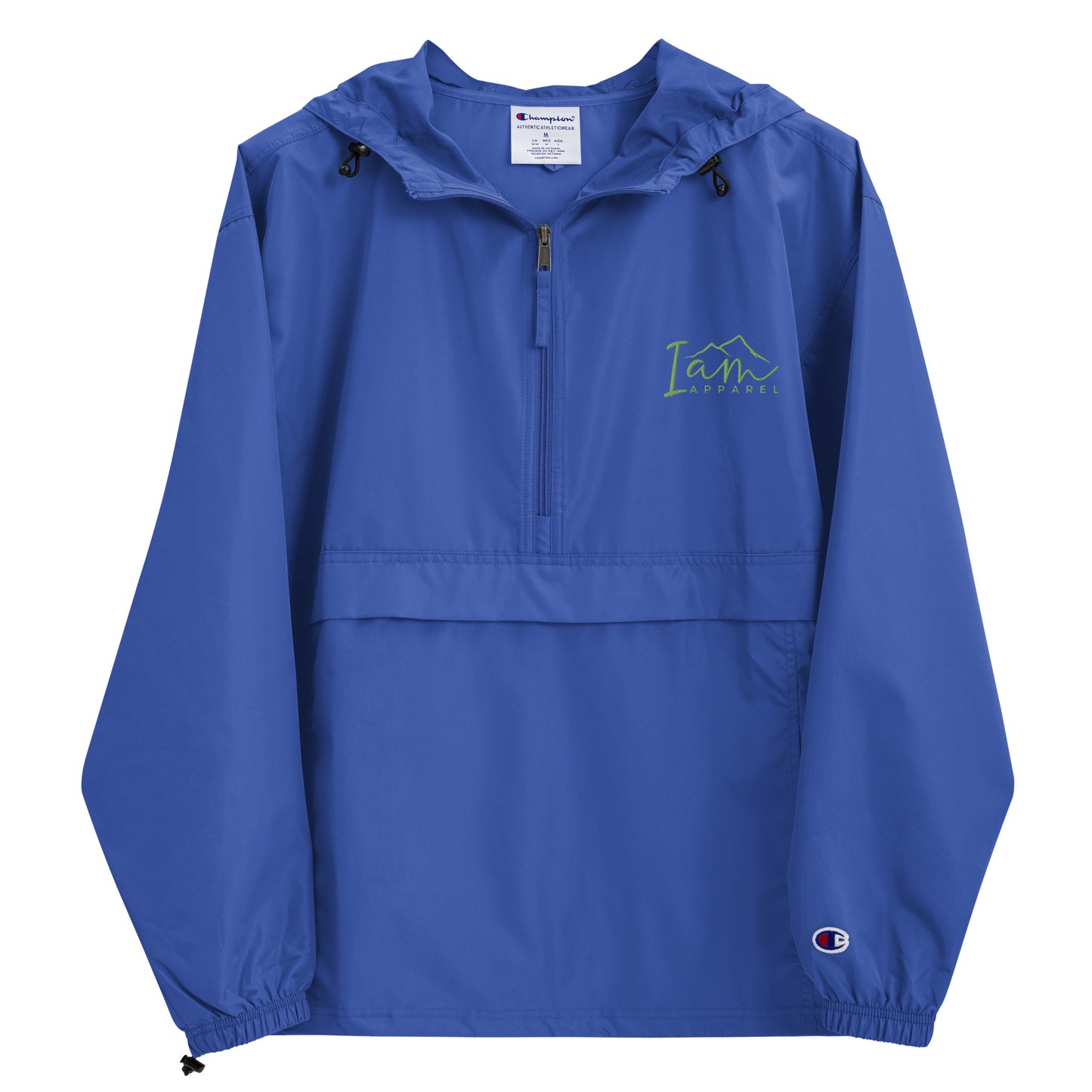 I Am Embroidered Champion Packable Jacket