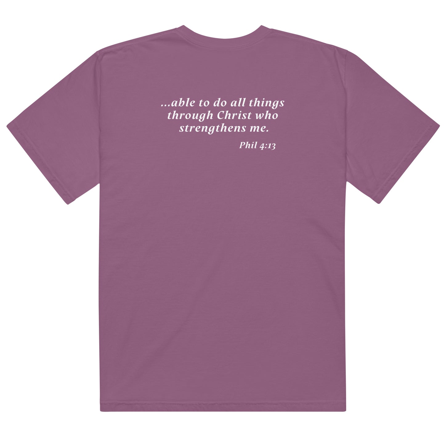 able to do all things - Men’s garment-dyed heavyweight t-shirt