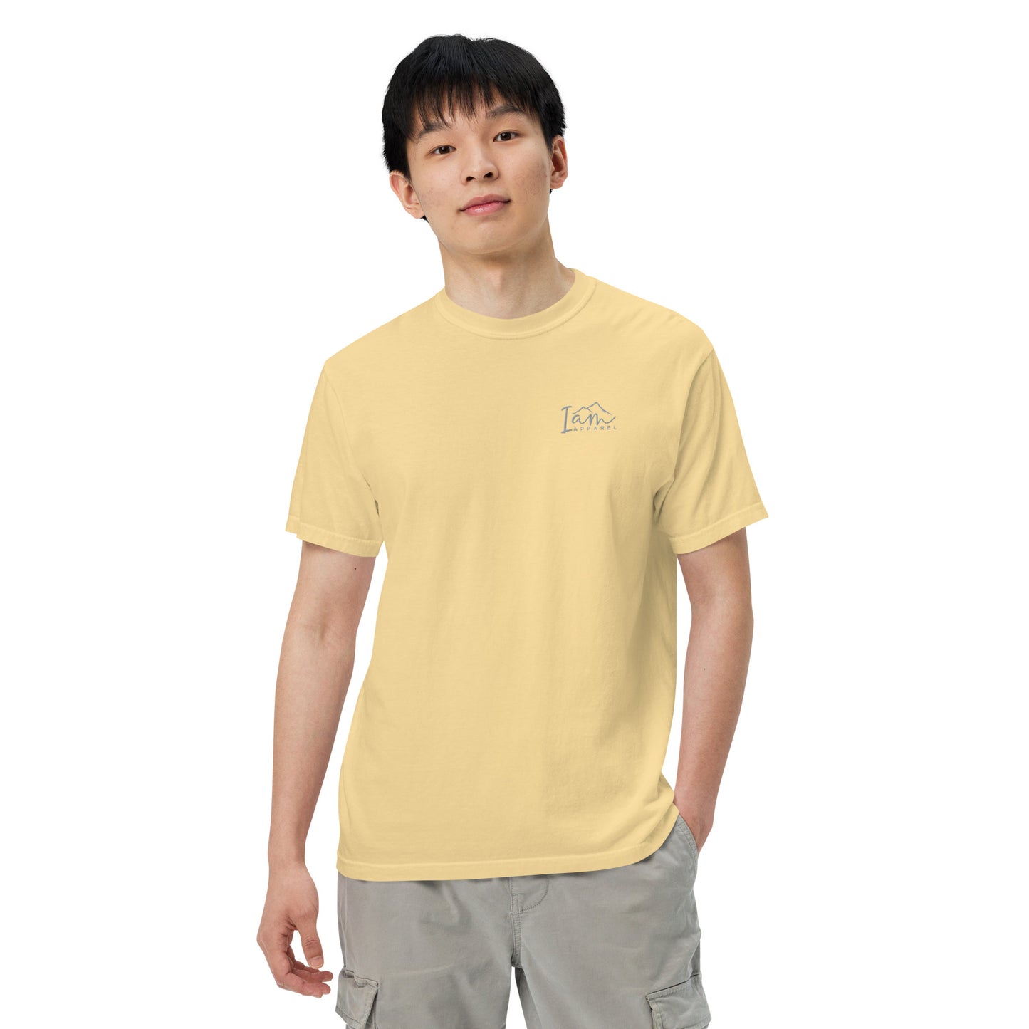 able to do all things - Men’s garment-dyed heavyweight t-shirt