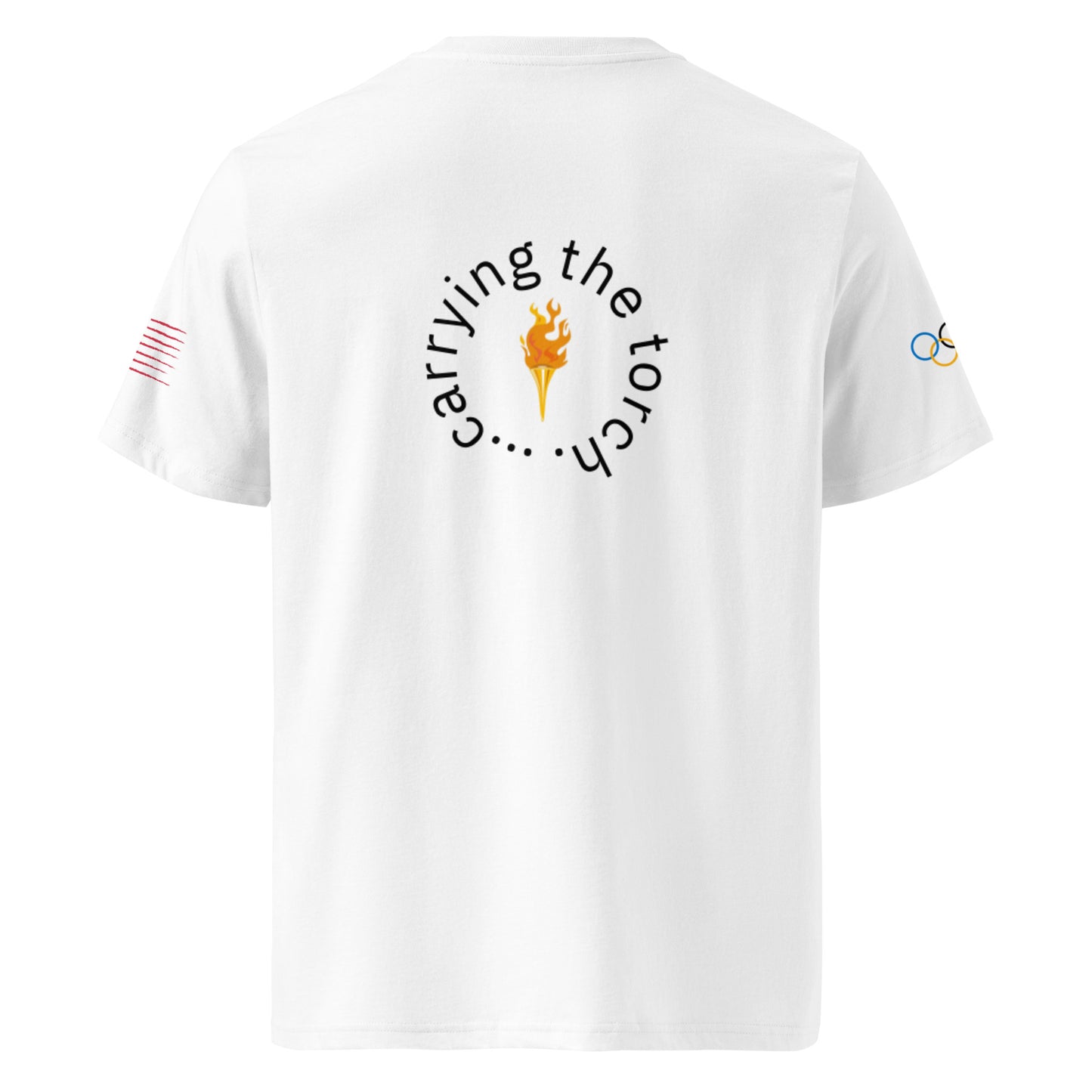 Carrying the torch - Unisex organic cotton t-shirt