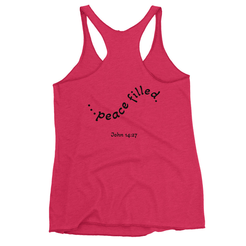 Peace filled - Women's Racerback Tank