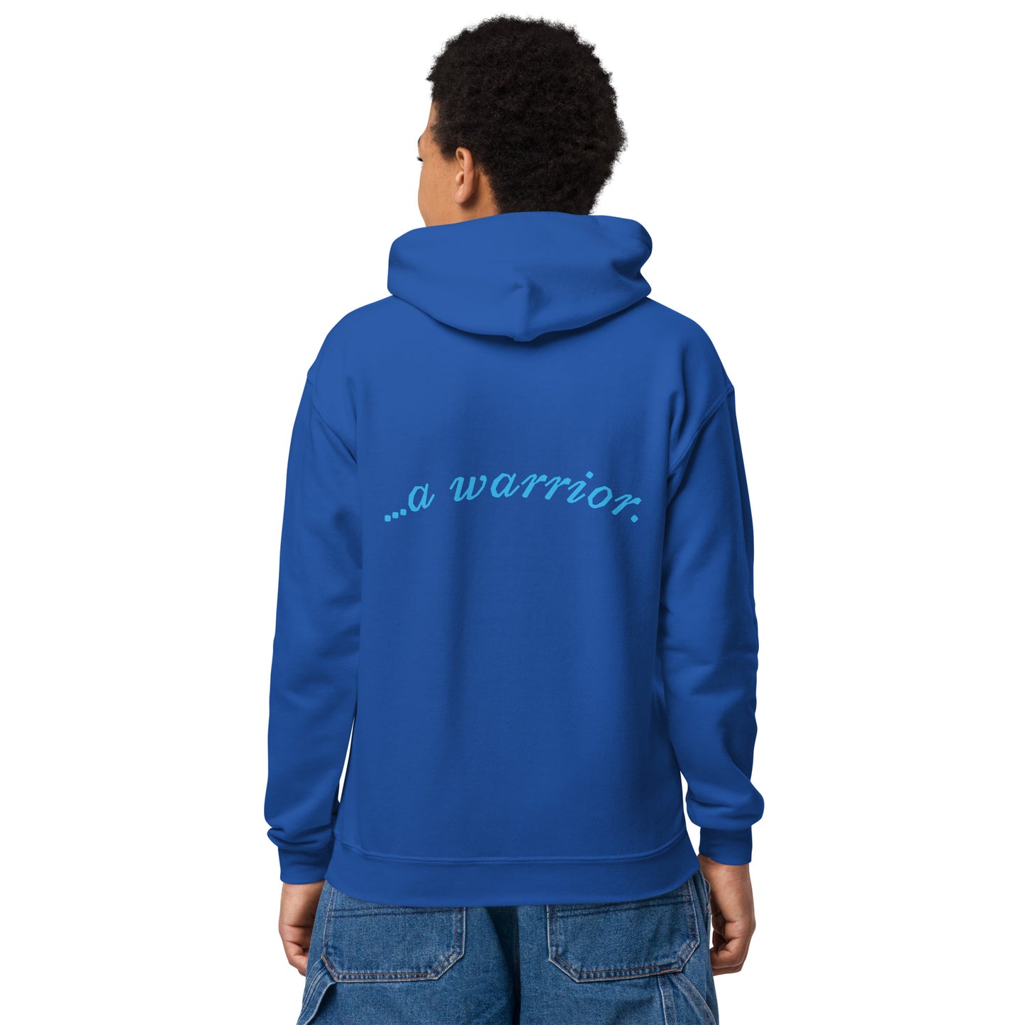 A Warrior - Youth heavy blend hoodie