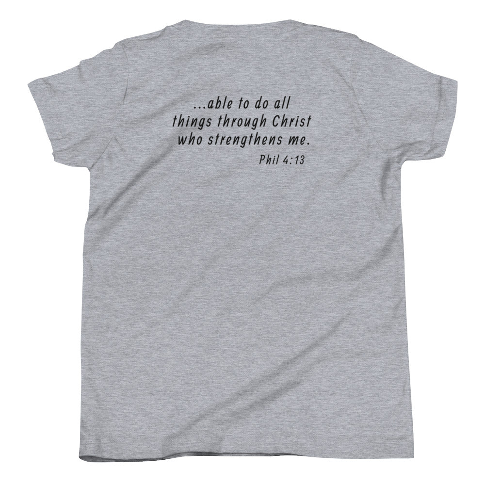 Able To Do All Things Youth Short Sleeve T-Shirt