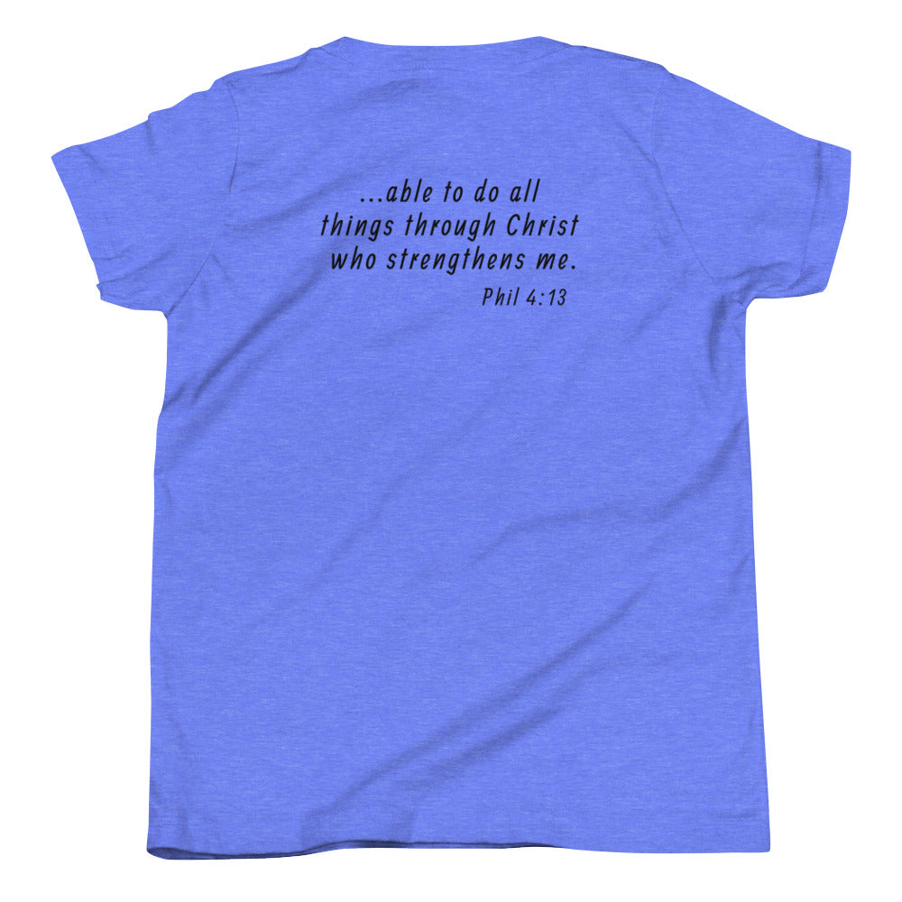 Able To Do All Things Youth Short Sleeve T-Shirt